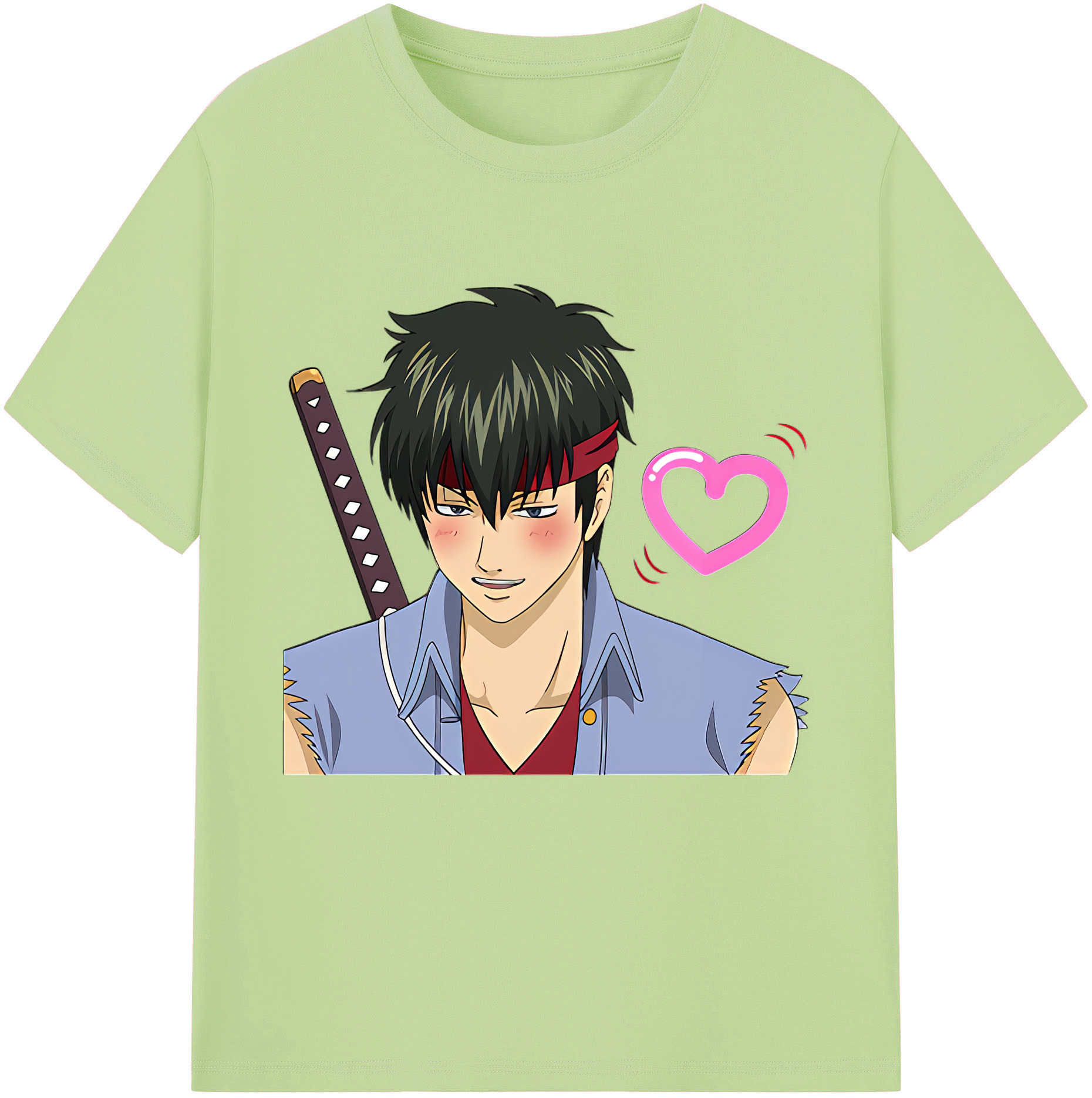 （画像用） ぎんたま 坂田銀時（さかたぎんとき） 神楽 志村新八（しむら しんぱち） GINTAMA Sakata Gintoki Kagura Shimura Shinpachi 綿100％半袖Tシャツ（フロントプリント）